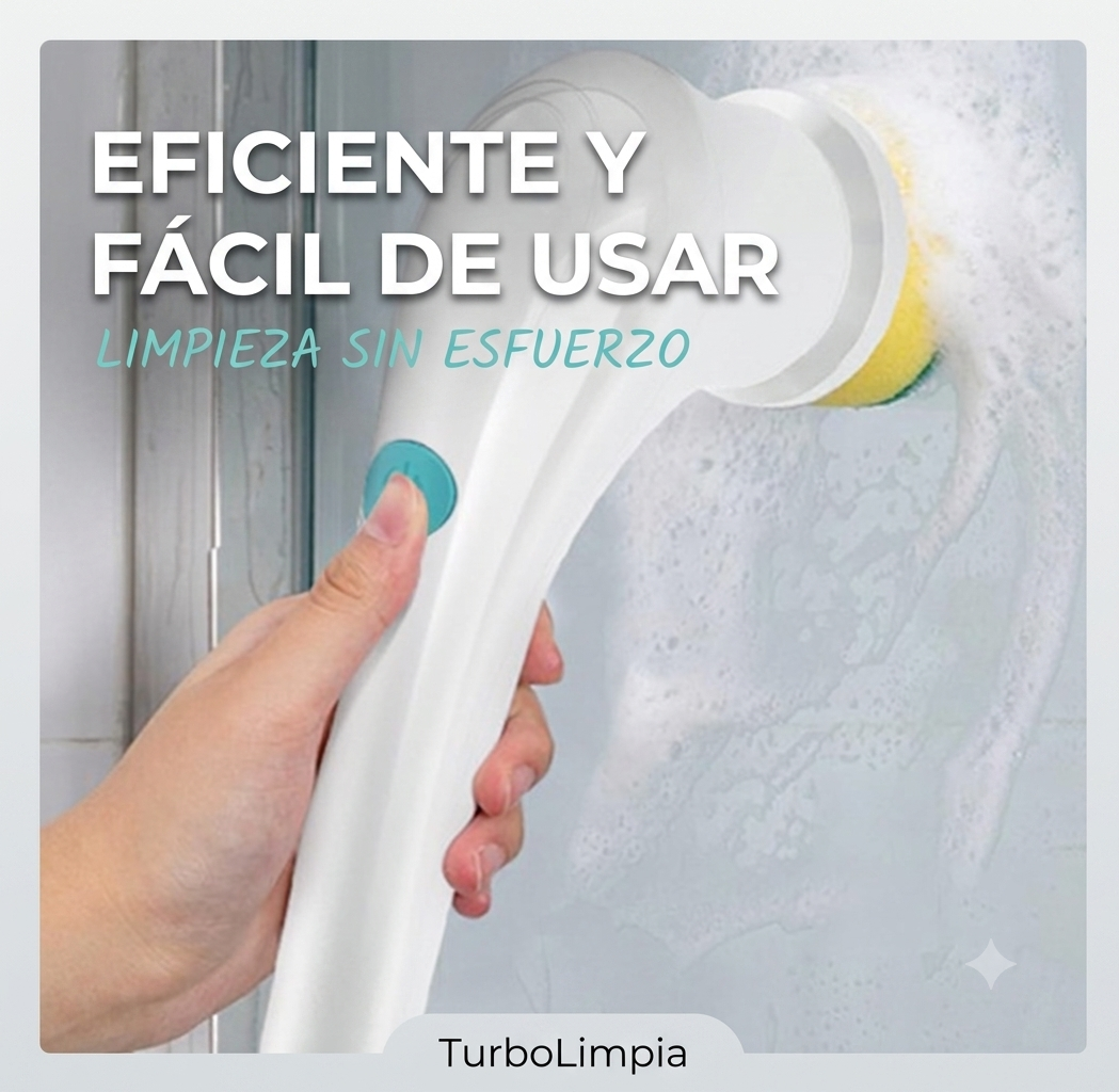 TurboLimpia - Cepillo de Limpieza Portátil Recargable